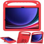 Per Samsung Galaxy Tab S9+ Custodia per tablet antiurto in EVA con supporto (rosso)