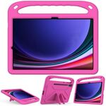 Custodia per tablet antiurto in EVA per Samsung Galaxy Tab S9+ con supporto (rosa rosso)