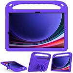 Per Samsung Galaxy Tab S9+ Custodia per tablet antiurto in EVA con supporto (viola)