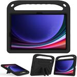 Custodia per tablet antiurto EVA con manico per Samsung Galaxy Tab S9 con supporto (nero)