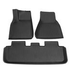 3 pezzi/set per accessori interni per tappetini per auto a iniezione TPE Tesla Model Y