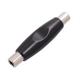 TC302 Adattatore cavo audio stereo TRS per chitarra da 6,35 mm femmina a femmina (nero)