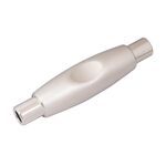TC302 Adattatore cavo audio stereo TRS per chitarra da 6,35 mm femmina a femmina (Argento)