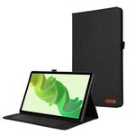 Custodia per tablet in pelle e tessuto per Realme Pad 2 (nera)