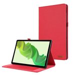 Custodia per tablet in pelle e tessuto per Realme Pad 2 (rossa)