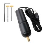 Interfaccia USB 360 Mini trapano elettrico per perforazione manuale di colla Trapano elettrico, set: trapano + 4 chiavi