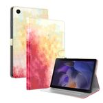 Custodia per tablet in pelle flip con motivo acquerello per Samsung Galaxy Tab А9 (Ciliegio primaverile)