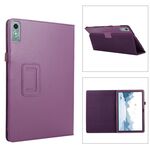 Custodia per tablet in pelle con texture Litchi per Lenovo Xiaoxin Pad Pro 12.7 (viola)