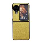 Per OPPO Find N3 Flip Custodia protettiva antiurto con glitter colorati sfumati (Oro)
