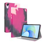 Custodia per tablet in pelle flip con motivo acquerello per Honor Pad X8 Pro/X9 (colore bacca)