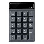 K6 19 tasti Mini tastiera digitale wireless Bluetooth tastiera meccanica universale sospesa 4.0 (nero)