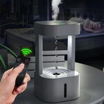 Macchina per aromaterapia con atomizzatore a riflusso di gocce d'acqua umidificatore antigravità da 580 ml (luce bianca)