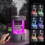 Macchina per aromaterapia con atomizzatore a riflusso di gocce d'acqua umidificatore antigravità da 580 ml (luce colorata)