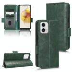 Per Motorola Moto G73 5G Custodia in pelle a triangolo simmetrico (verde)