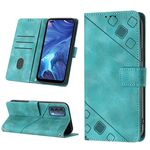 Per OPPO Reno4 Custodia in pelle goffrata effetto pelle (verde)