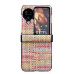 Per OPPO Find N3 Flip Fantasy Weave Pattern Set di tre pezzi Custodia protettiva per telefono (colori)