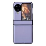 Per OPPO Find N3 Flip Set di tre pezzi Morandi Custodia per telefono con texture in pelle tinta unita (viola)