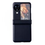 Per OPPO Find N3 Flip Set di tre pezzi Morandi Custodia per telefono con texture in pelle tinta unita (nero)