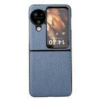 Per OPPO Find N3 Flip Weave Texture Custodia per PC per PC (blu)