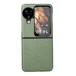 Per OPPO Find N3 Flip Weave Texture Custodia per PC per PC (verde)