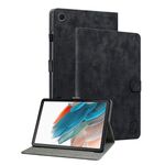 Custodia per tablet in pelle flip con motivo tigre per Samsung Galaxy Tab А9 (nera)