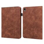 Custodia per tablet in PU con motivo floreale in rilievo per Samsung Galaxy Tab S9 (marrone)