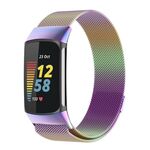 Per Fitbit Charge 6 Milan cinturino magnetico in maglia di acciaio metallico (colorato)
