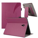 Custodia per tablet in pelle con ventosa per Samsung Galaxy Tab A 10.5 / T590 (viola)