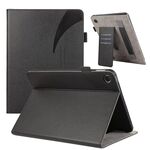 Per OPPO Pad Air Litchi Texture Custodia per tablet in pelle con ventosa (nera)