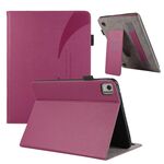 Custodia per tablet in pelle con ventosa per Nokia T21 10.4 2022 (viola)
