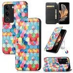 Per vivo S17 CaseNeo Custodia per telefono in pelle magnetica colorata (Magic Space)