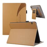 Custodia per tablet in pelle con texture litchi per Huawei MediaPad T5 (marrone)