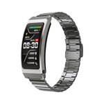Bracciale Smart Call con schermo TFT da 1,14 pollici K7, chiamata BT / frequenza cardiaca / pressione sanguigna / ossigeno nel sangue, cinturino: cinturino in acciaio (appannamento)