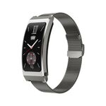 Bracciale Smart Call con schermo TFT da 1,14 pollici K7, chiamata BT / frequenza cardiaca / pressione sanguigna / ossigeno nel sangue, cinturino: cinturino in acciaio milanese (appannamento)