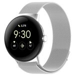 Per Google Pixel Watch 2 Cinturino in maglia di acciaio magnetico Milan (argento)