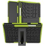 Per Samsung Galaxy Tab S9+ Custodia in TPU con texture pneumatici + tablet PC (verde)