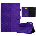 Custodia per tablet in pelle goffrata rombo per Samsung Galaxy Tab A9 (viola)