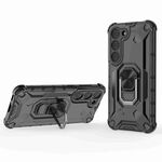 Custodia per telefono con supporto ad anello per Samsung Galaxy S23 5G Ice Armor Series (nero)