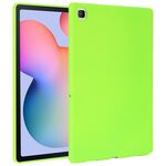 Per Samsung Galaxy Tab S6 Lite P610 Custodia per tablet in TPU delicata sulla pelle con olio spray (verde fluorescente)
