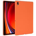 Per Samsung Galaxy Tab S9 Custodia per tablet in TPU delicata sulla pelle con spray all'olio (arancione)