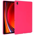 Per Samsung Galaxy Tab S9 Custodia per tablet in TPU delicata sulla pelle con spray all'olio (rosa rossa)