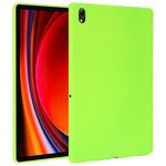 Per Samsung Galaxy Tab S9 Custodia per tablet in TPU delicata sulla pelle con spray all'olio (verde fluorescente)