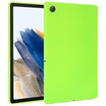 Per Samsung Galaxy Tab A8 X200 Custodia per tablet in TPU delicata sulla pelle con spray all'olio (verde fluorescente)