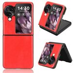 Per OPPO Find N3 Flip Litchi Texture Cover posteriore Custodia per telefono (Rosso)
