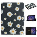 Per Samsung Galaxy Tab A9+ Custodia per tablet in PU con vibrazione orizzontale con motivo floreale con funzione di sospensione/sveglia (piccole margherite)