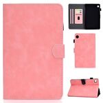 Custodia per tablet in pelle con vibrazione orizzontale per Samsung Galaxy Tab A9 (oro rosa)