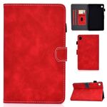 Custodia per tablet in pelle con chiusura orizzontale con texture in pelle di vacchetta per Samsung Galaxy Tab A9 (rossa)