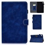 Custodia per tablet in pelle con vibrazione orizzontale per Samsung Galaxy Tab A9 con texture in pelle di vacchetta (blu)
