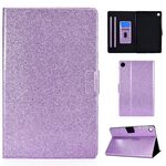 Custodia per tablet in pelle glitterata per Samsung Galaxy Tab A9 (viola)