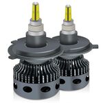V1 1 paio H4 55W 6000K 11000LM faro LED per auto a 6 lati (bianco freddo)